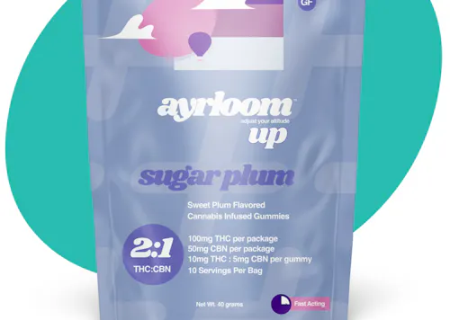 Ayrloom UP | Sugar Plum | 2:1 THC / CBN | 10pk-1