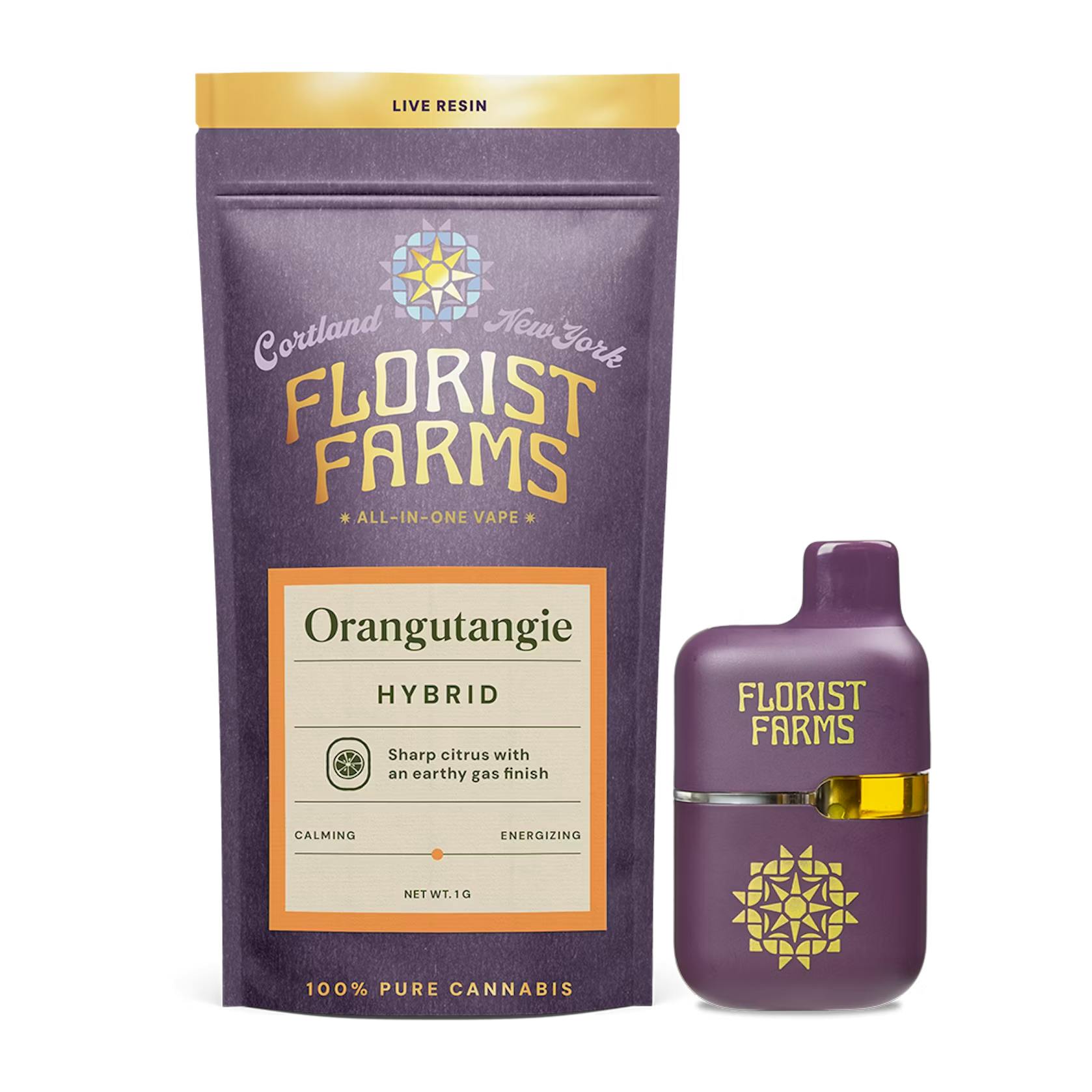 Florist Farms - 1g Live Resin Disposable - Orangeutangie