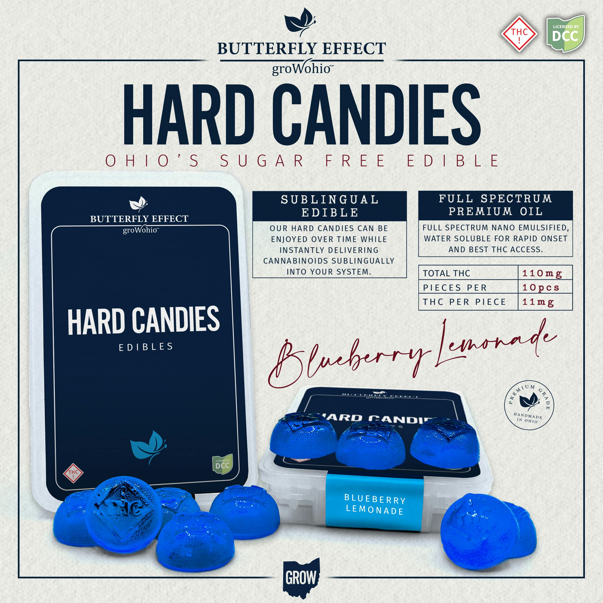 Photo of Blueberry Lemonade [110mg] – Hard Candies