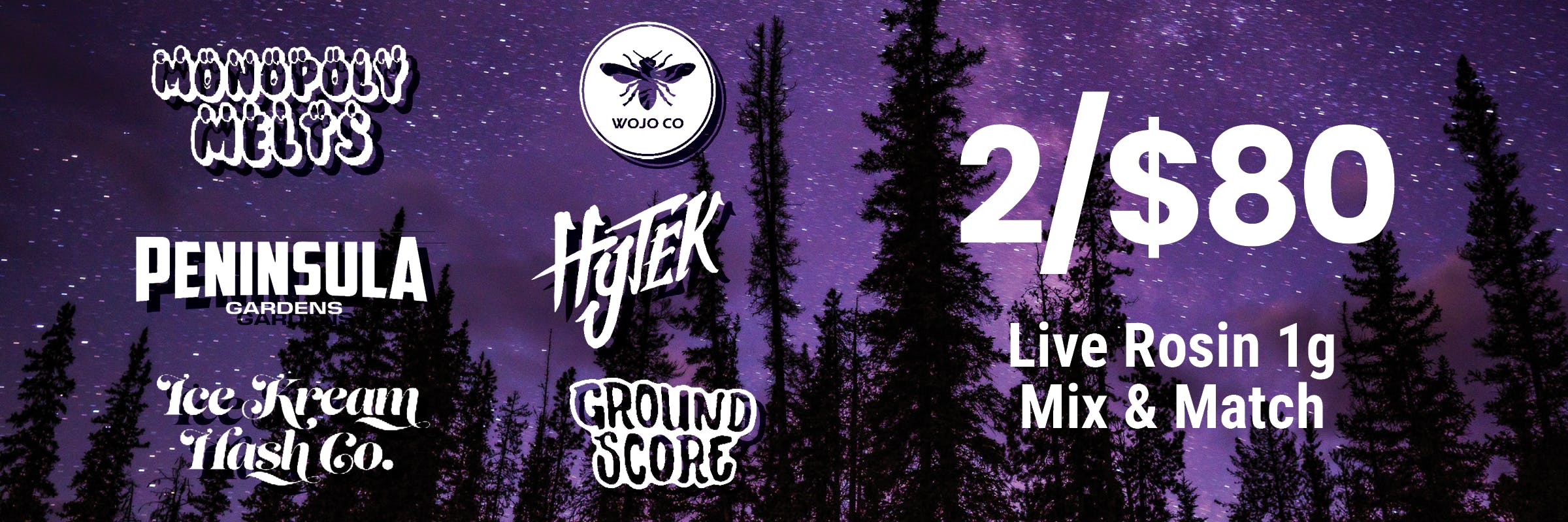 rosin monopoly melts peninsula gardens ice kream hash co ground score hunna hytek wojo