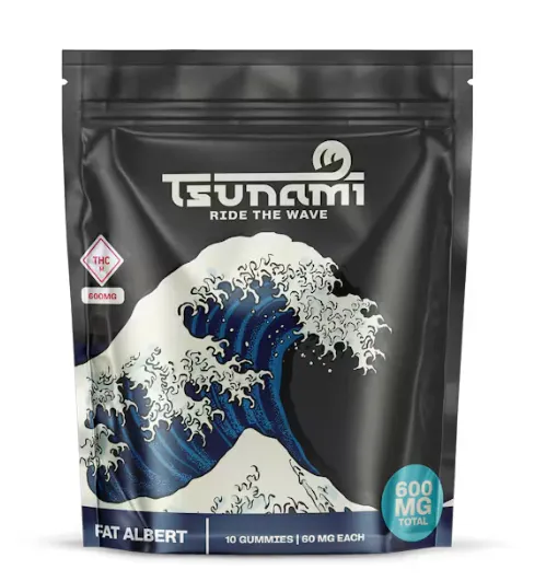 Fat Albert's Razz Lemonade - Tsunami - 600mg Live Resin Gummies at
