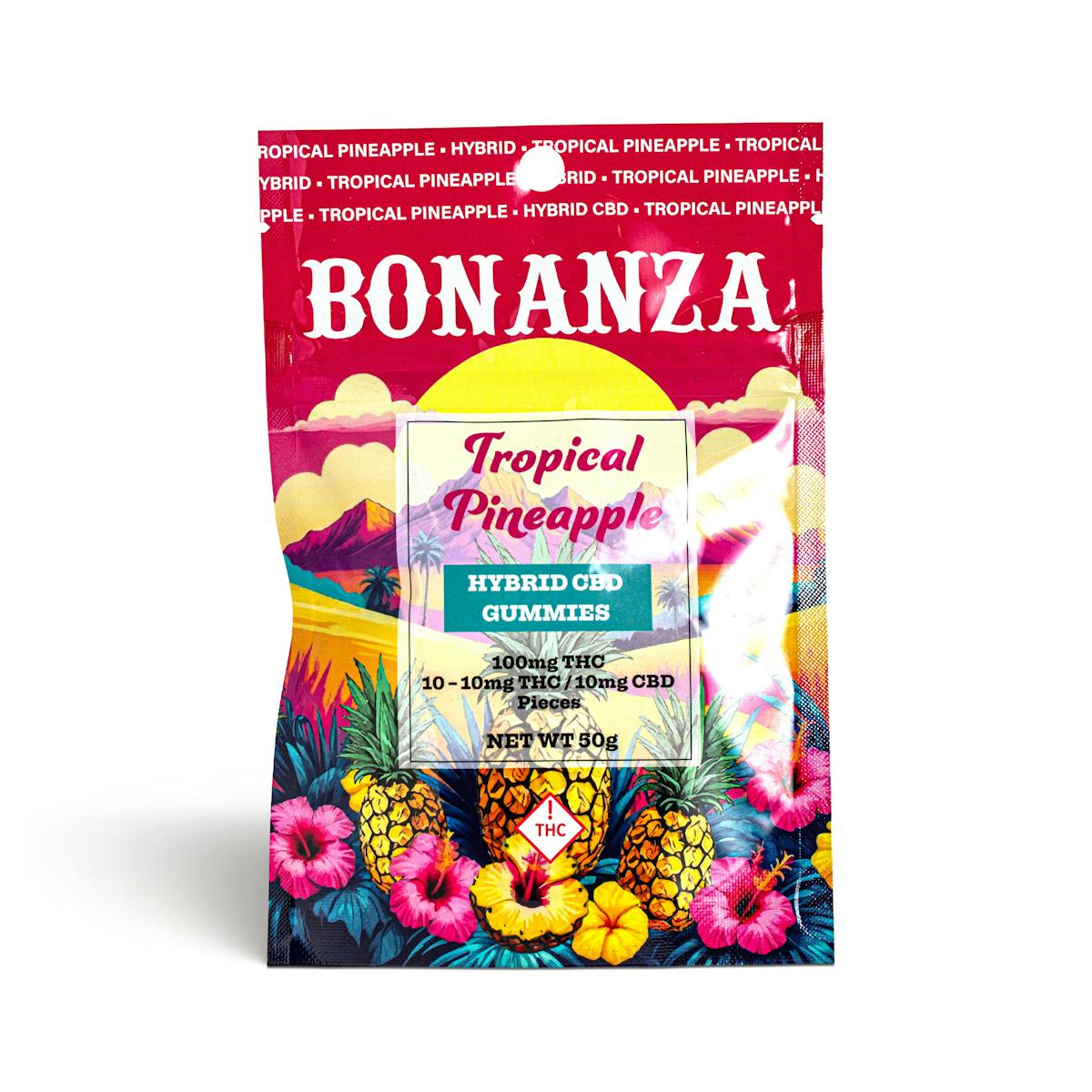 Photo of Tropical Pineapple 1:1 THC/CBD Gummies – 100mg