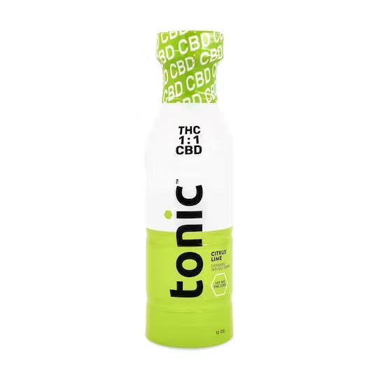 Product: TONIC | CITRUS LIME - 1:1 100MG THC:100MG CBD | 12 FL OZ