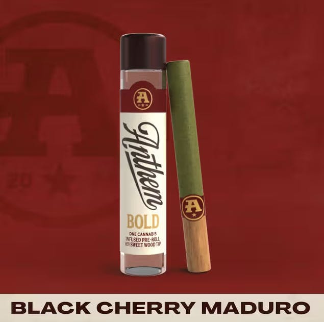 Anthem Anthem | Black Cherry Maduro | 1g Infused Sweet Wood Tip Preroll |  Indica