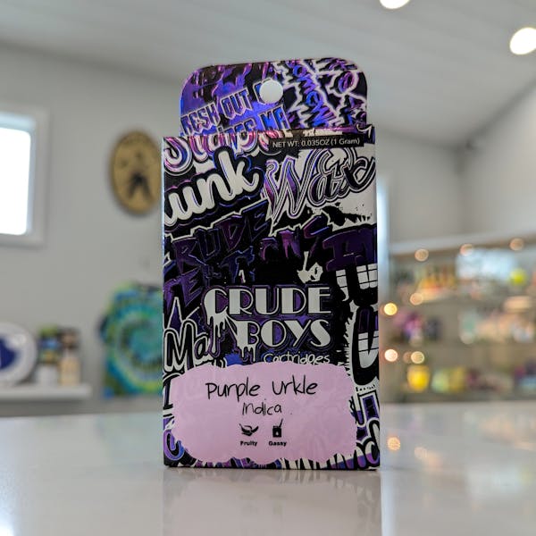 Purple Urkle (I)- 1g Vape Cart - Crude Boys