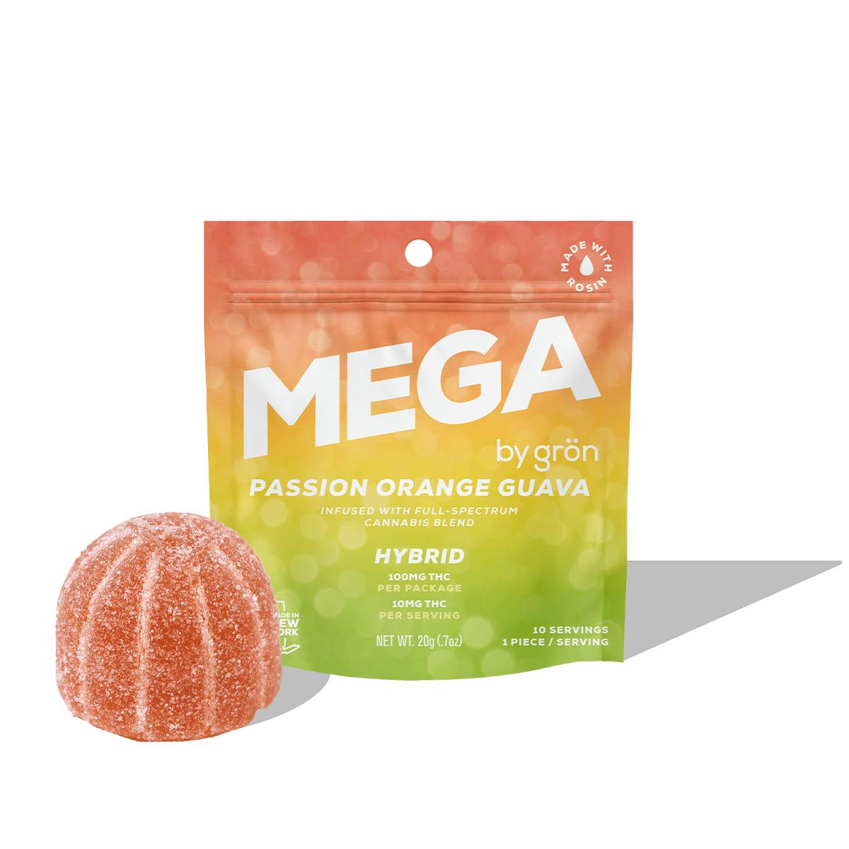 Mega | Passion Orange Guava | Hybrid | 100mg