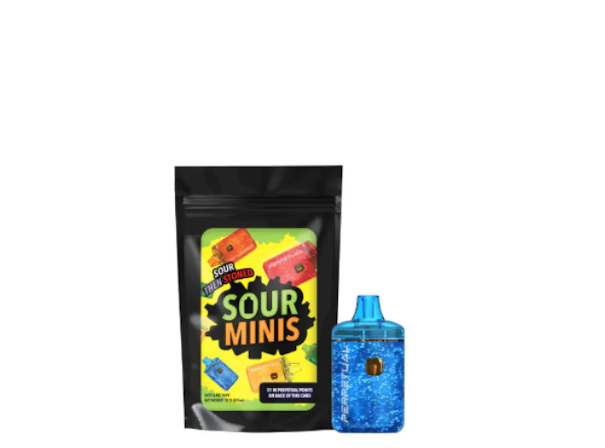Perpetual Sour Minis Blue Raspberry Disposable 1g Vaporizers | Perpetual