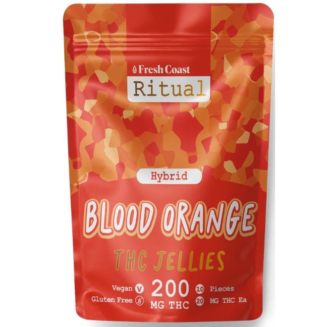 Product: Fresh Coast | Jellies Blood Orange Hybrid Gummies | 200mg