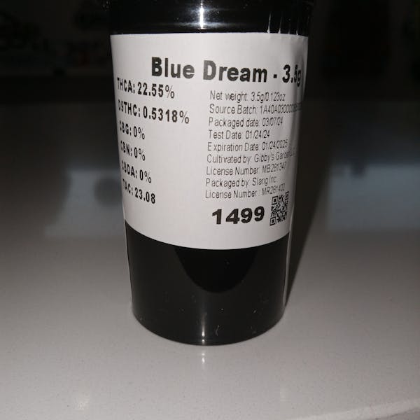 Blue Dream (S) - 3.5g - Gibby's Garden