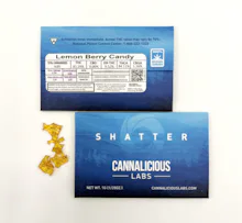 Cannalicious - 1g Shatter - Lemon Berry Candy