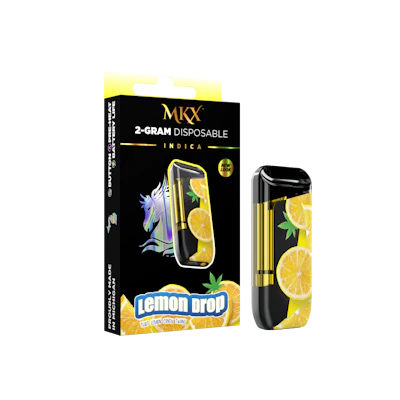 2g MKX Disposable - Lemon Drop 2g Disposable - Indica - DISPOSABLES by MKX Oil Co. at King of Budz