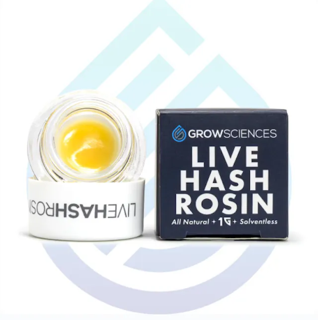 Grow Sciences Live Hash Rosin Topanga x Mike Larry 1g (hybrid, live rosin)