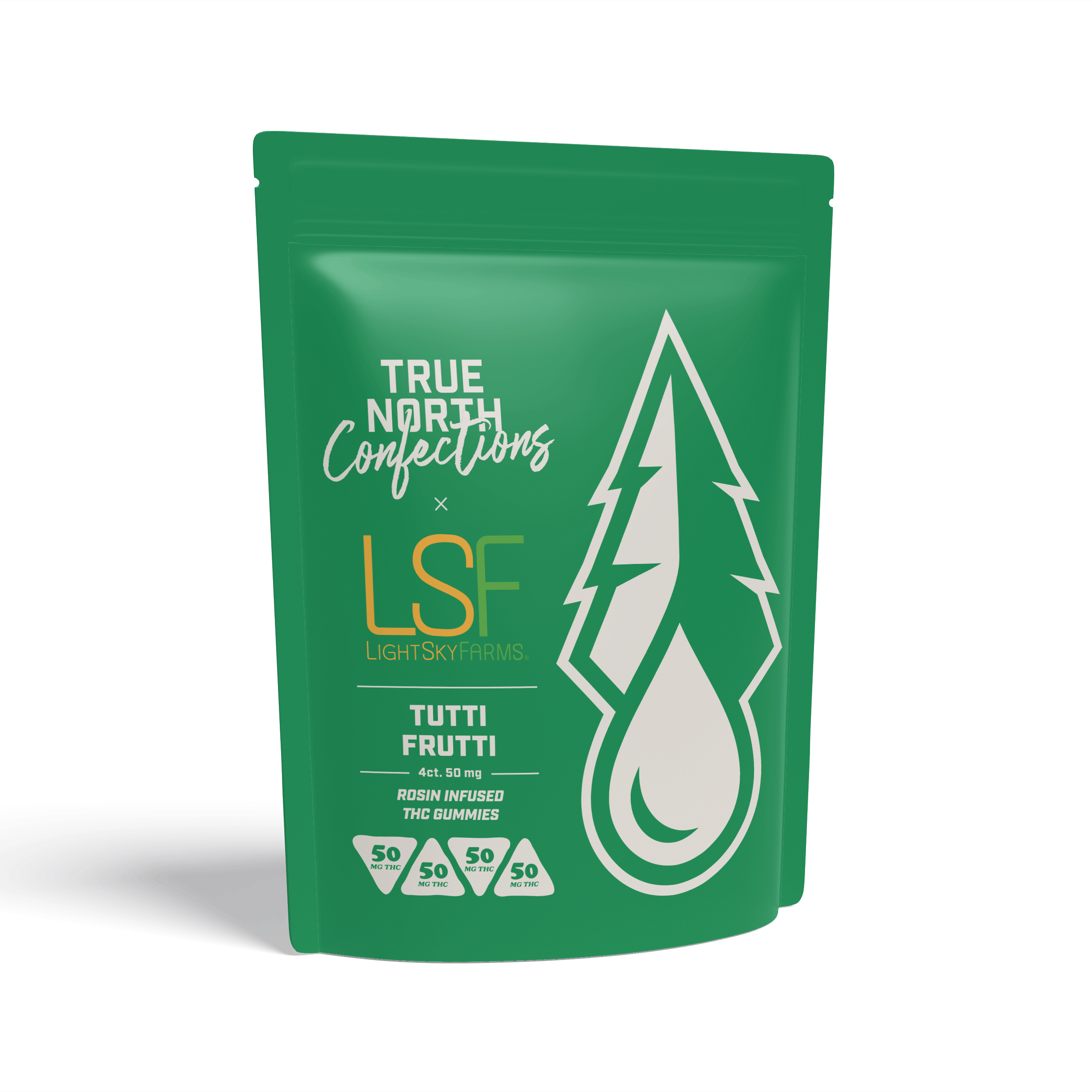 Product: Light Sky Farms | Tutti Frutti | Rosin Infused Gummies | 200mg