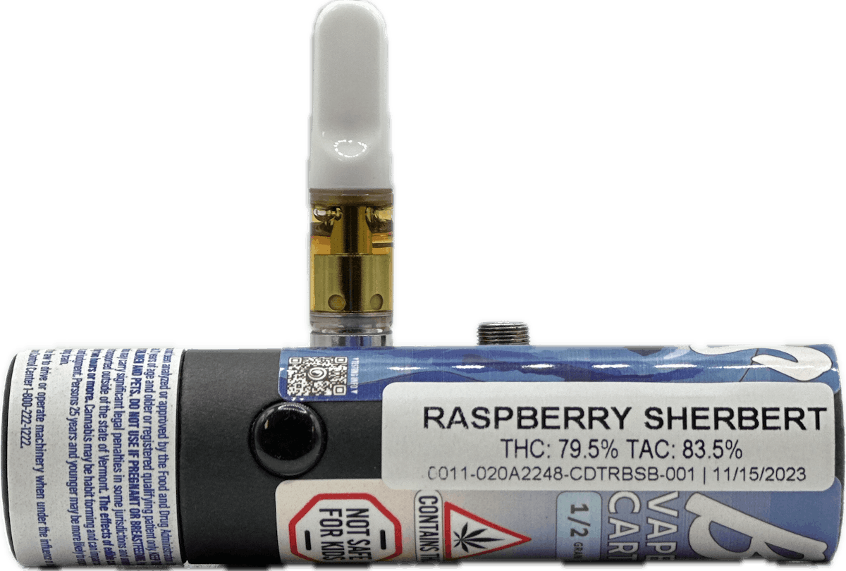 Image of Raspberry Sherbert | 0.5g Distillate Cartridge