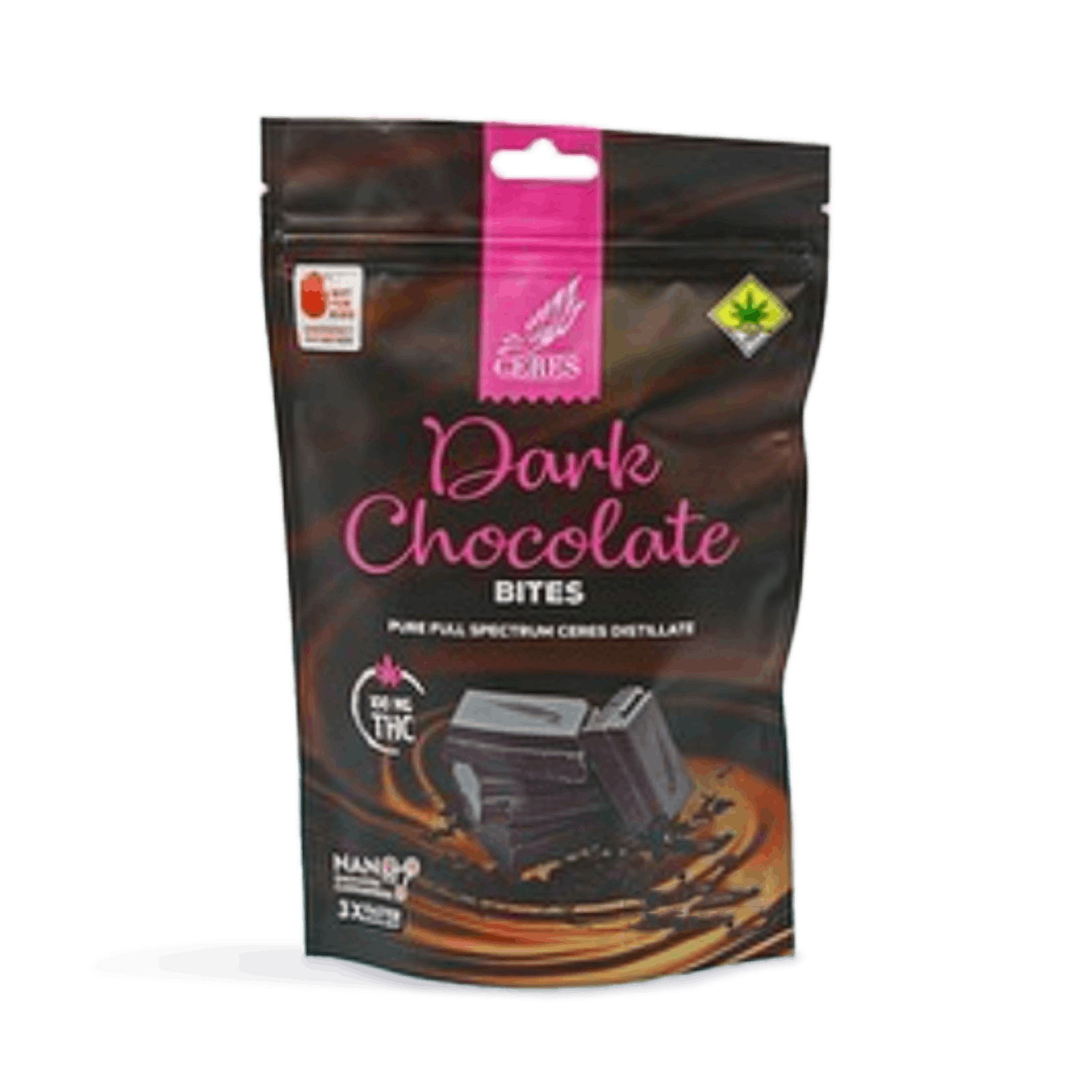 Dark Chocolate Indica Bites 10-pack | 100mg