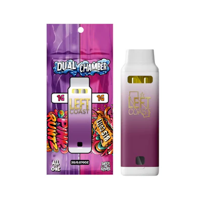 Left Coast - 2g Dual Chamber Disposable - Pink Runtz x Biscotti
