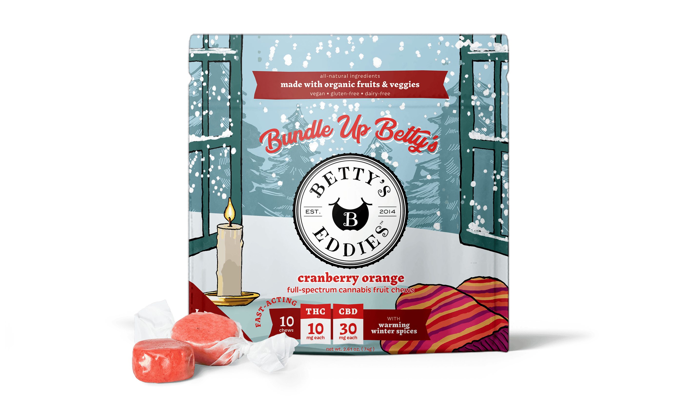 Product Bundle Up Cranberry Orange Fruit Chews 10pk