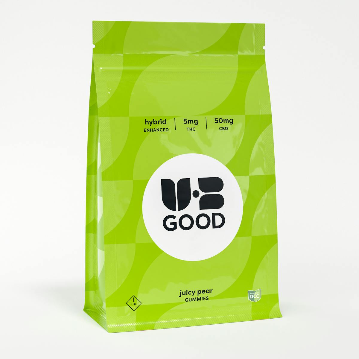UBGOOD: 10:1 CBD:THC Juicy Pear - Go Gummies 20pk 100mg