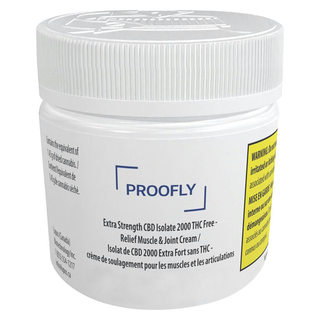 PROOFLY - Extra Strength CBD Isolate 2000 THC Free Relief Muscle