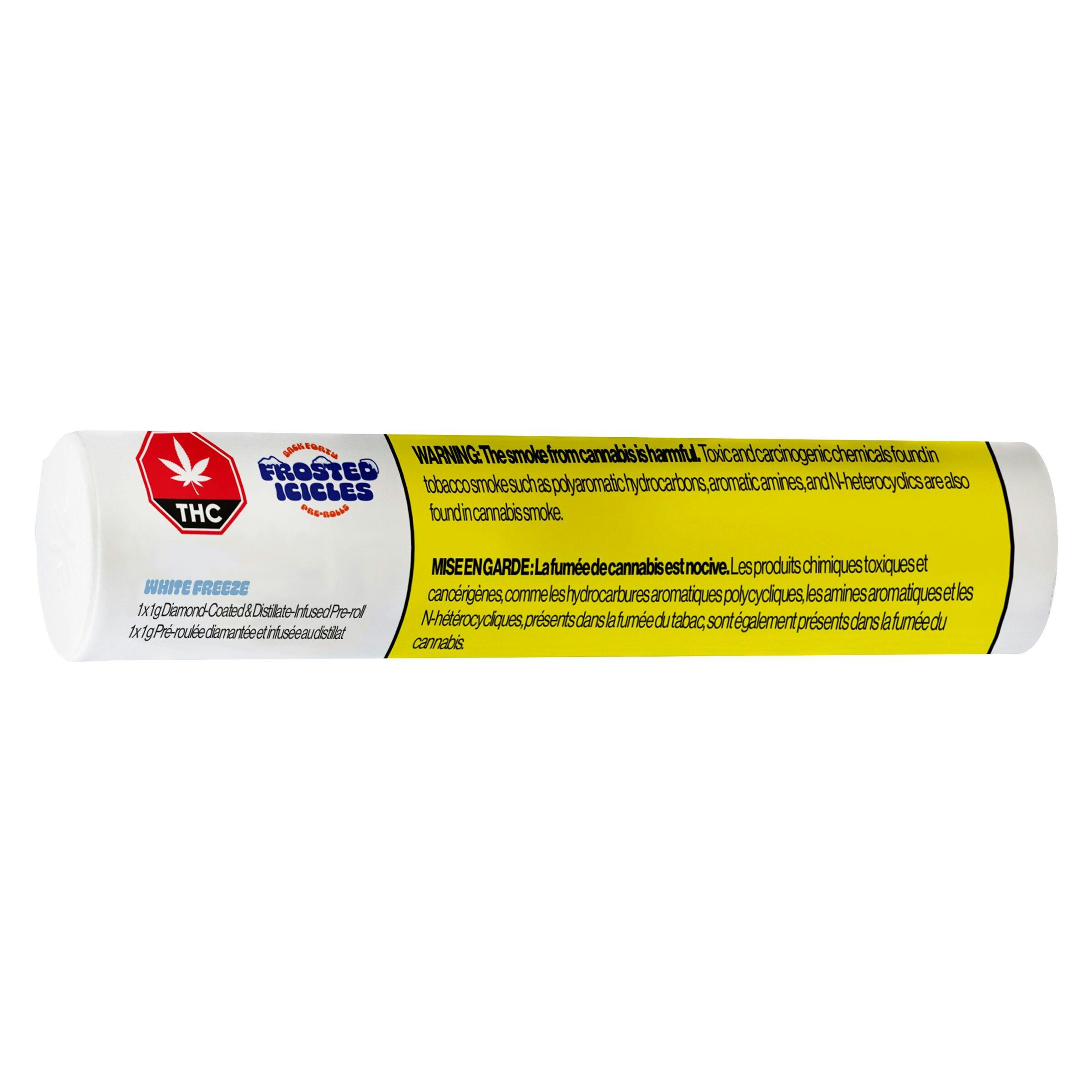 Back forty - frosted icicles white freeze infused pre-roll - 1x1g