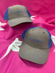 Gray Light Blue Trucker Hat