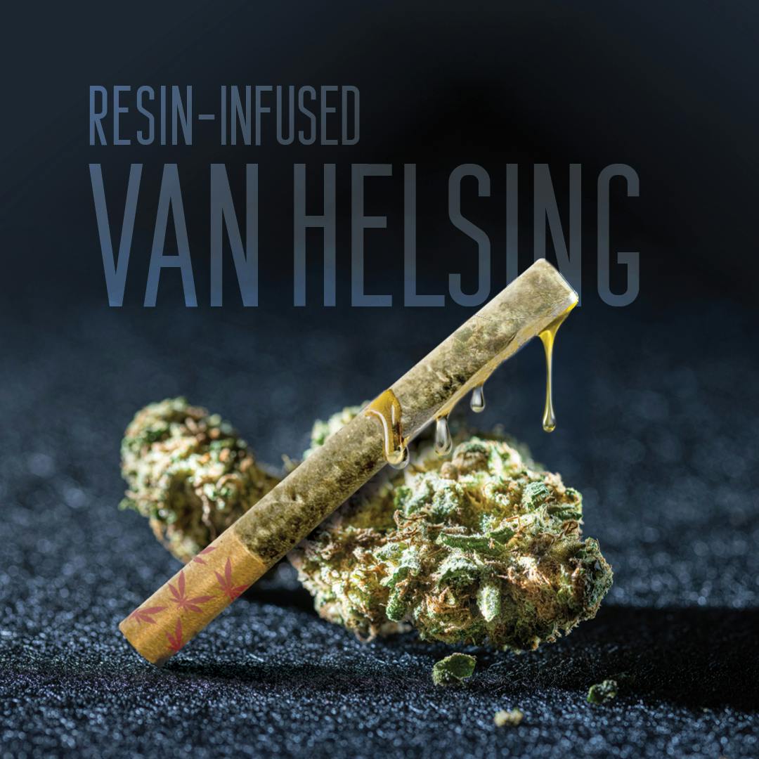 Product: Grasshopper Farms | Van Helsing | Resin Infused Pre-roll Indica