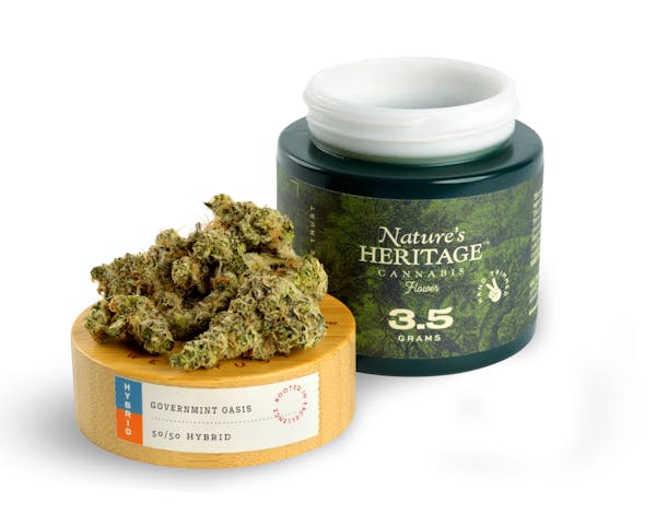Governmint Oasis (H) - 3.5g Flower - Nature's Heritage