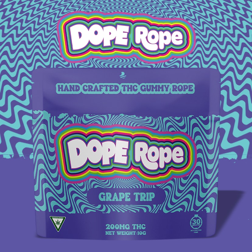 Dope Rope | 200mg Single Gummie | Grape Trip