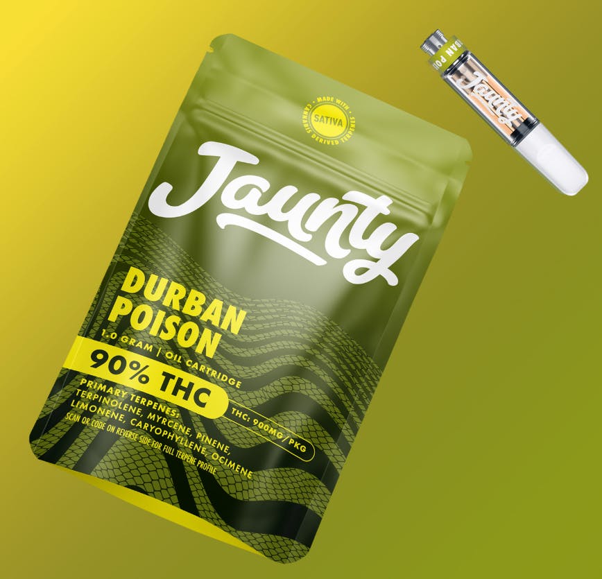 Durban Poison • Cartridge • 1g by Jaunty | Buy Online | Treehouse