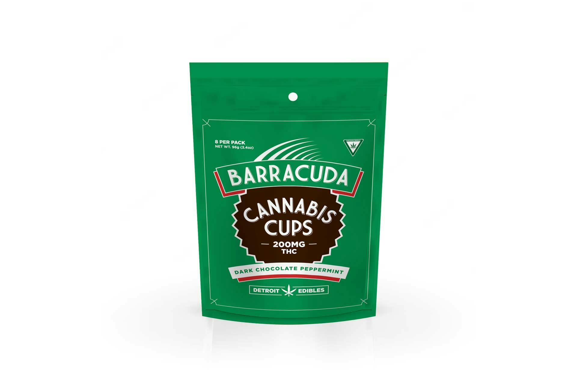 Product: Detroit Edibles | Barracuda Cups - 200mg - Dark Chocolate Peppermint