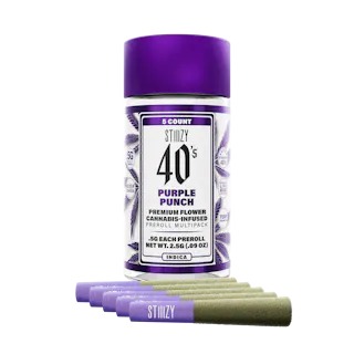 Purple Punch 40's Infused Pre-Roll 0.5g 5-pack | 2.5g