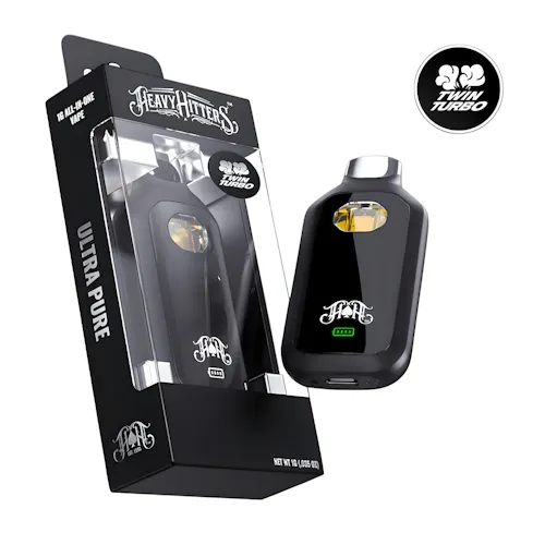 Heavy Hitters – Ultra Pure Twin Turbo AIO – Blackberry Kush – 1g-1