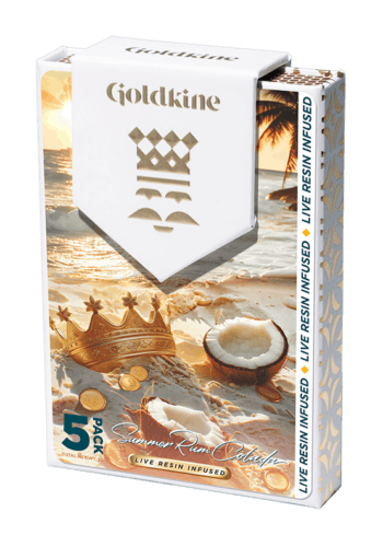 Goldkine | Summer Rum Colada | Infused Pre-roll Pack x 5 (3g) | Hybrid