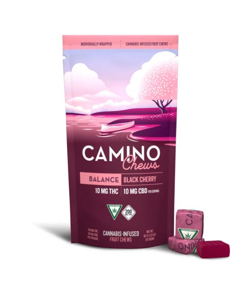 Product: Camino Chews | Black Cherry 10:10 THC:CBD | 20pc | 200mg