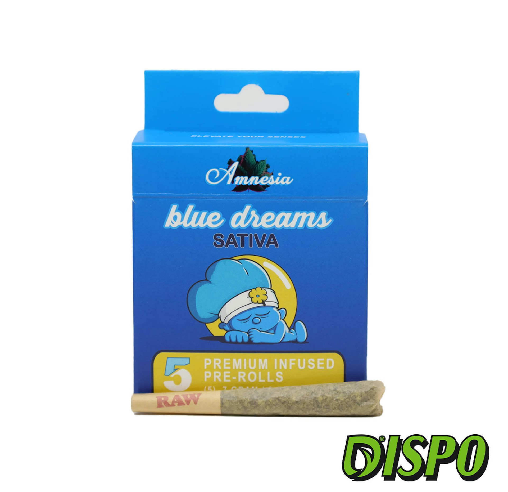 Amnesia - Blue Dream 5pk Infused Pre-rolls