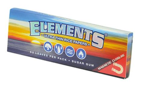 ELEMENTS 300 Ultra Thin Rice Rolling Paper 1.25 1 1/4 Size, 1 Pack
