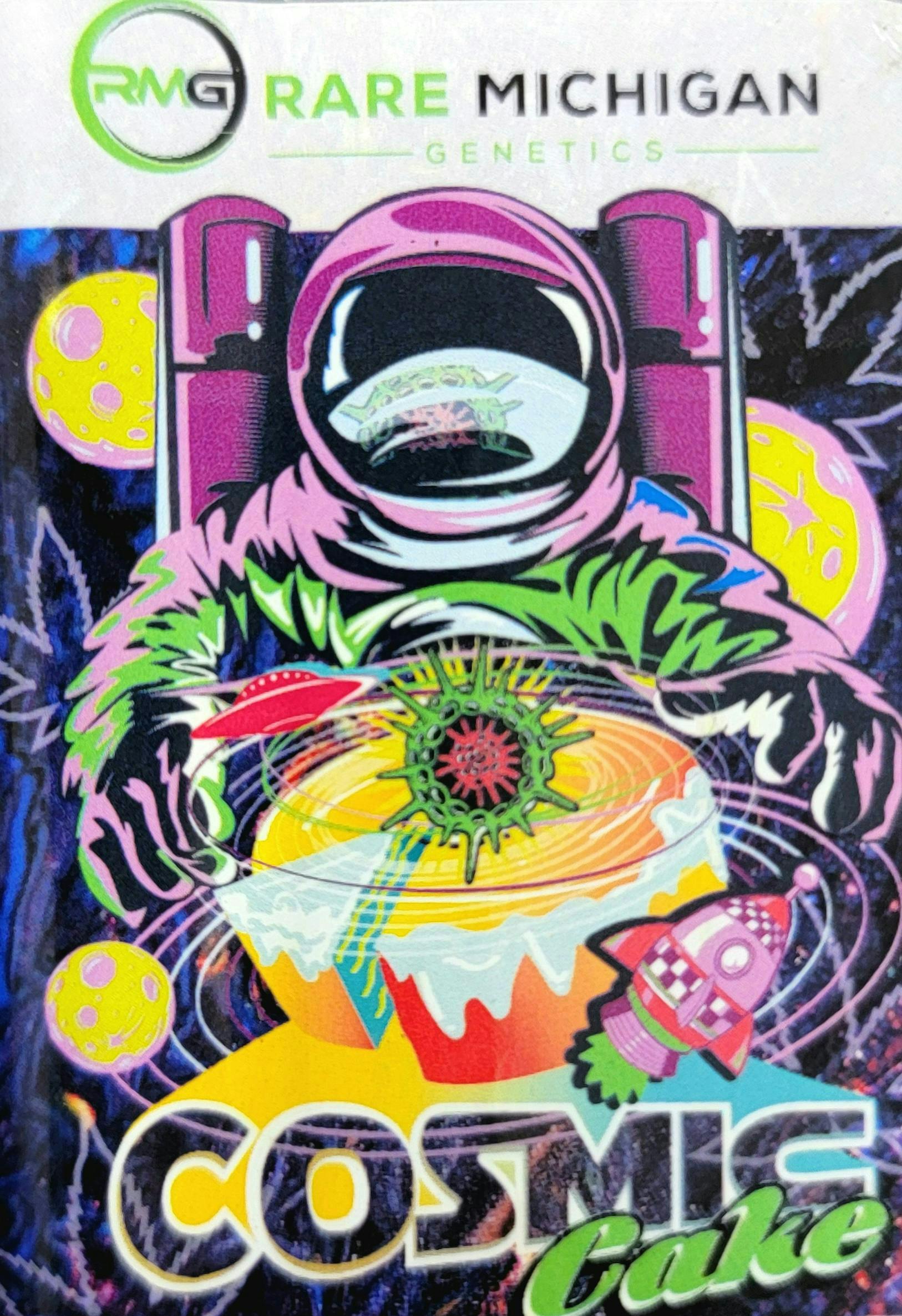 Product: RARE MICHIGAN GENETICS | COSMIC CAKE  - 10x0.5G PRE-ROLL | 5G | HYBRID