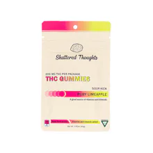 Shattered Thoughts - 100mg Gummies - Ruby Limeapple