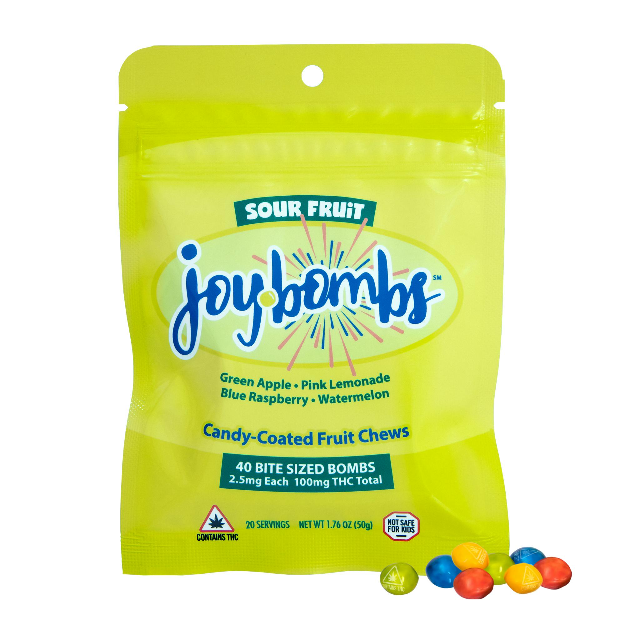 image of Joy Bombs Sour Fruit (40pk / 100mg THC)