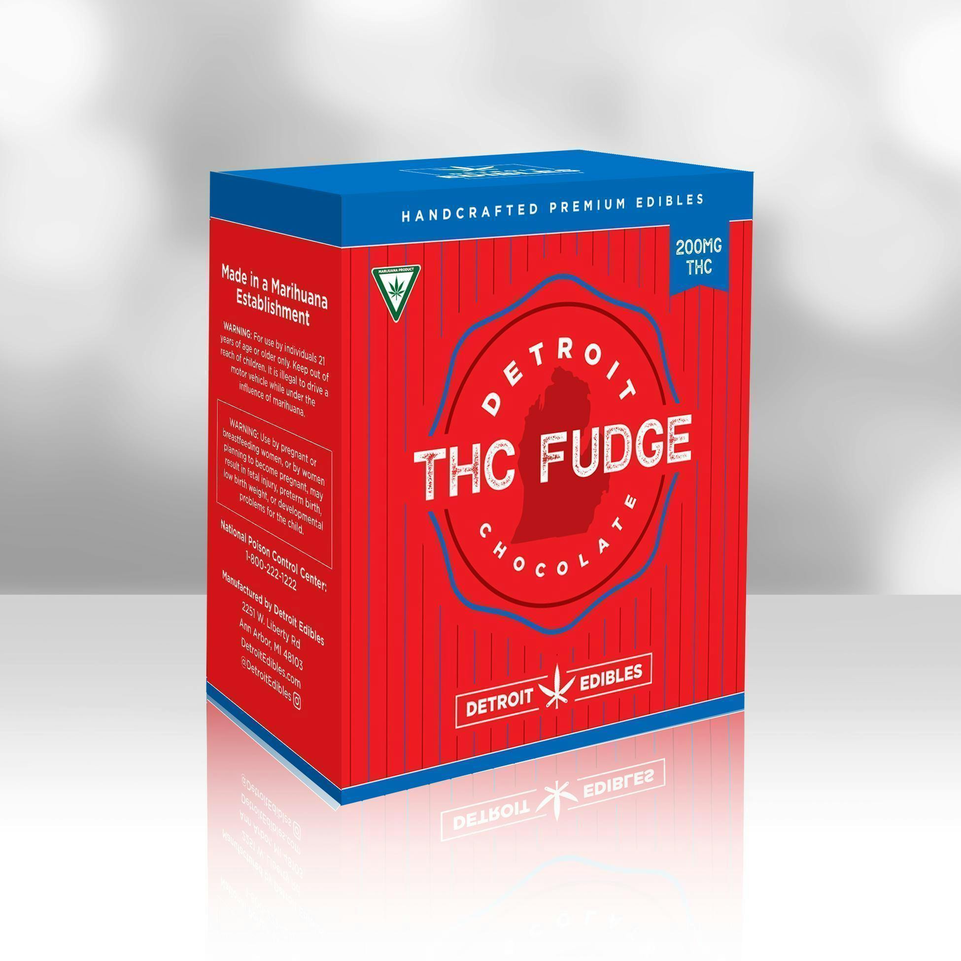 Detroit Edibles - 200mg Fudge - Chocolate