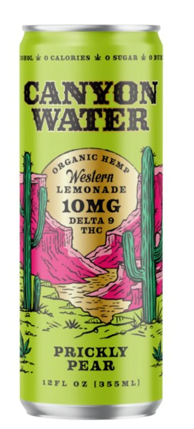 Canyon Water Western Lemonade Prickly Pear 12oz/10mg/ (hybrid, drinks, 0.28g)