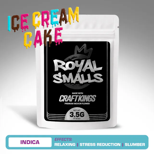 Craft Kings Royal Smalls Ice Cream Cake 3.5g (indica, small buds)