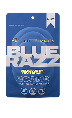 Blue Razz Fruit Chews | 200MG-1