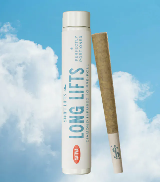 Swift Lifts Long Lifts Diamond Infused Pre-Roll Guava Cooler 1g (sativa)
