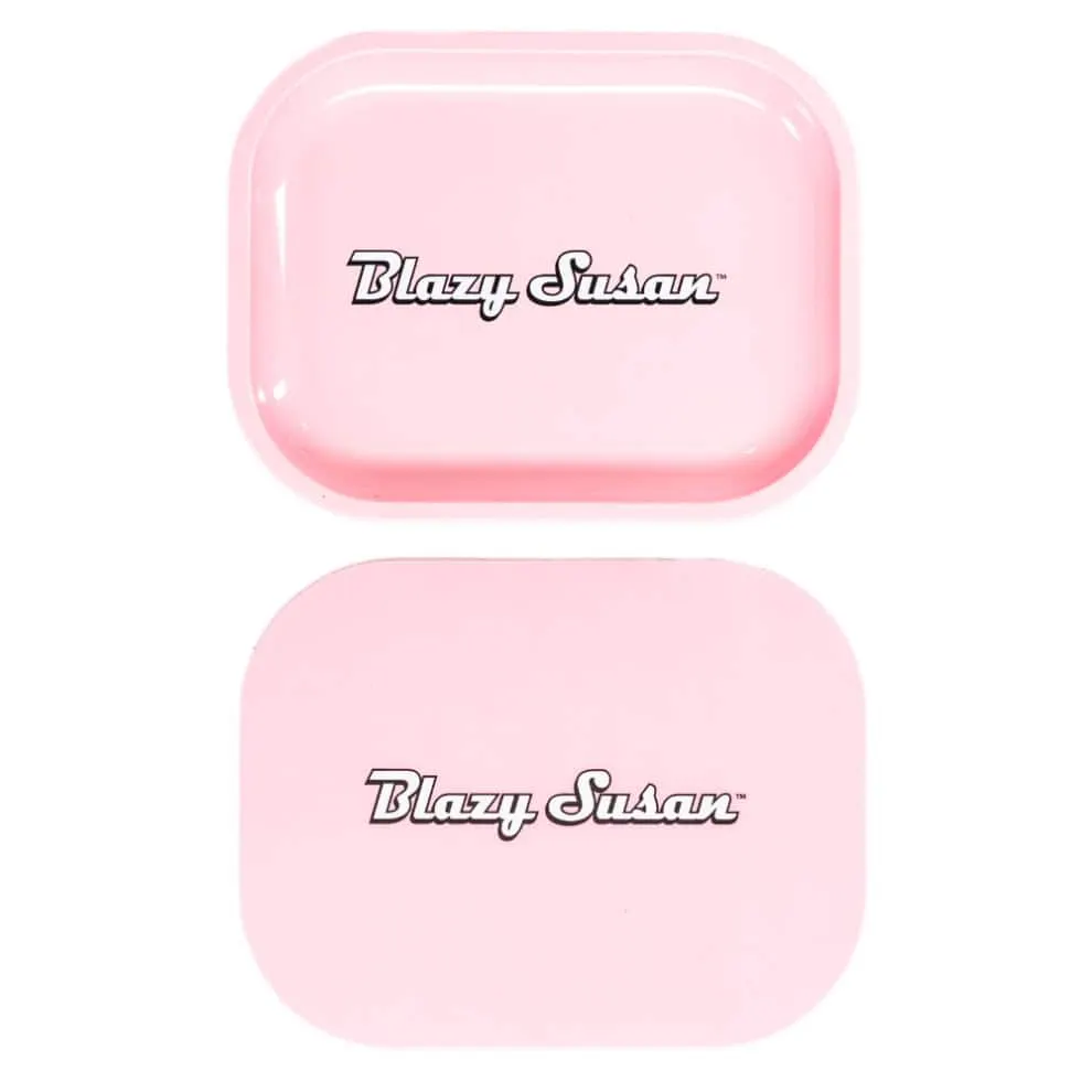 Blazy Susan - Rolling Tray w/ Lid - Small - Pink | Shangri-La