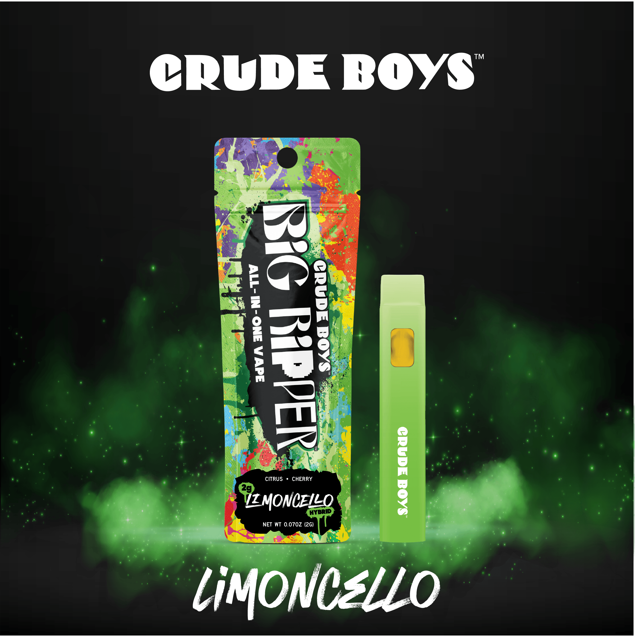 Product Limoncello (H) Disposable AIO Big Ripper  | Vapes | 2g