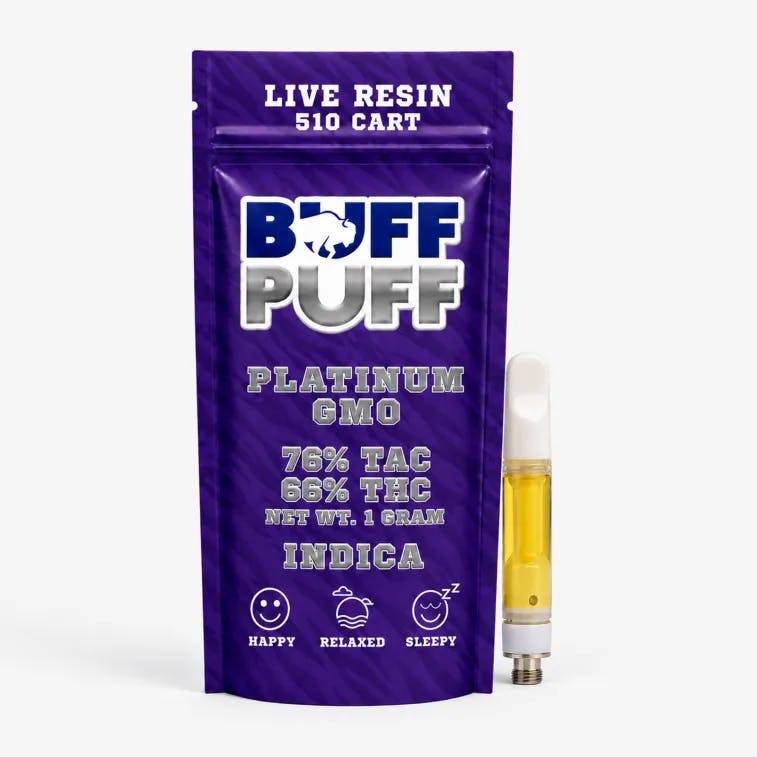 Buff Puff - 1g Live Resin Cart - Platinum GMO