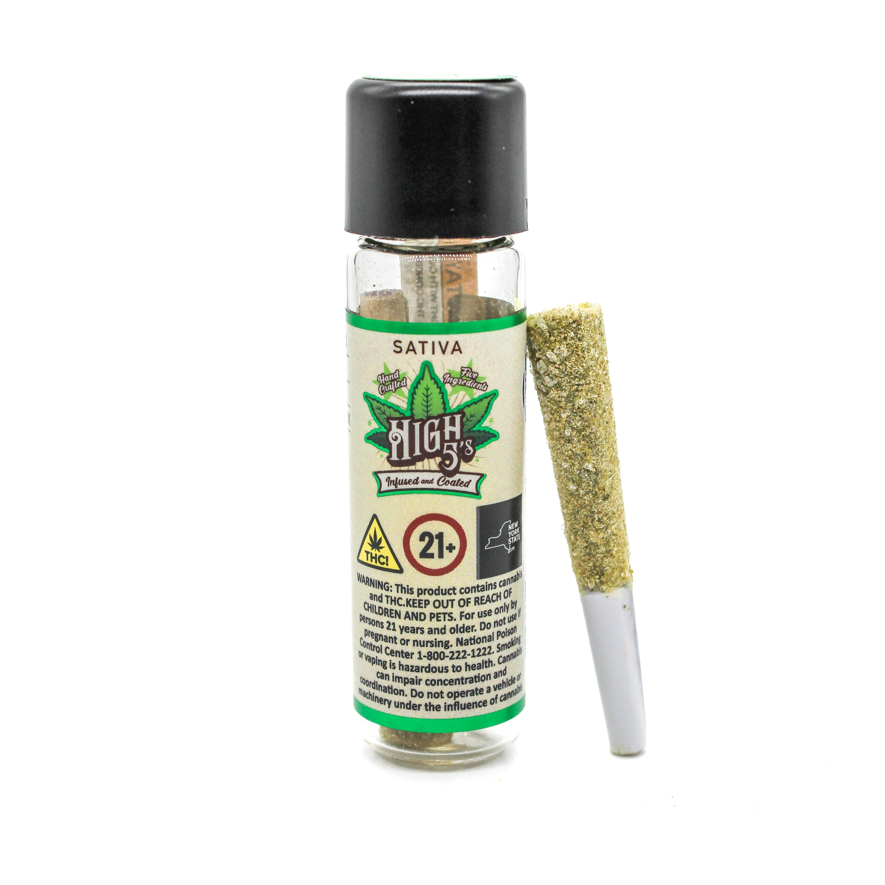 High 5's | Durban Poison x Blue Dream | Infused Pre-Roll | 0.8g