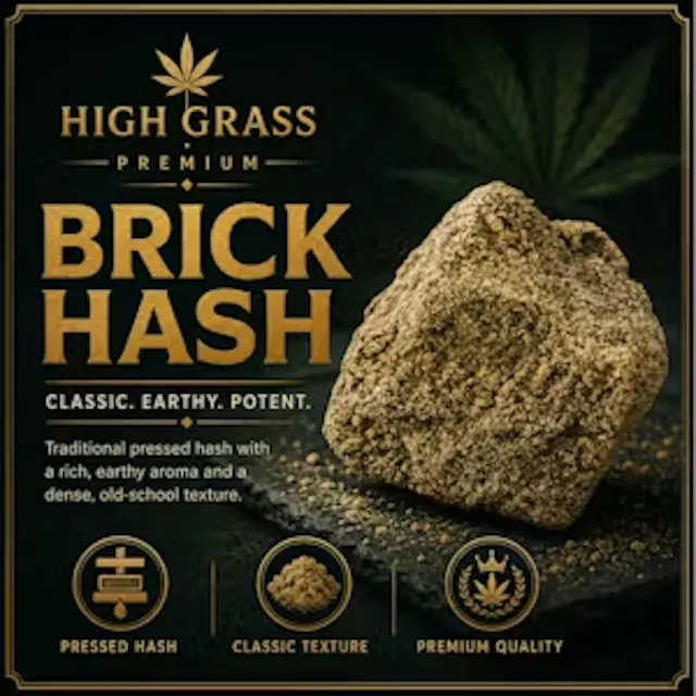 High Grass Farms Brick Hash Apple Fritter 1g (hybrid)