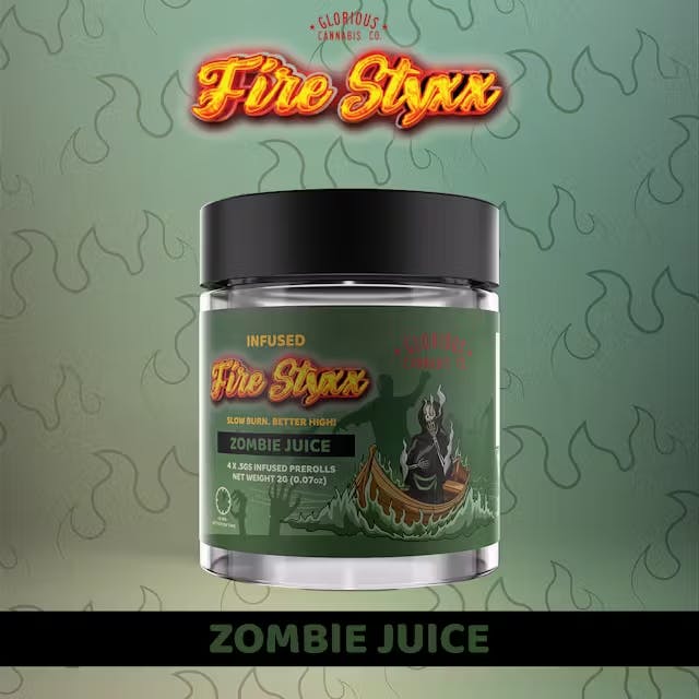Fire Styxx - Infused 0.5g Pre-Roll 4 Pack - Zombie Juice